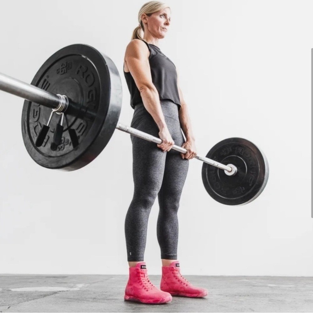 NOBULL Women's Outwork Trainer Pink‎ Sneaker Shoe High Top Athletic CrossFit 7.5